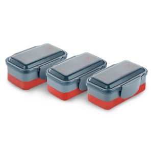 Kit Lunch Box Vermelha Electrolux 3 unidades