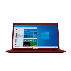 Notebook Positivo Motion Q464C Intel® Atom® Quad-Core™ Windows 10 Home – Vermelho
