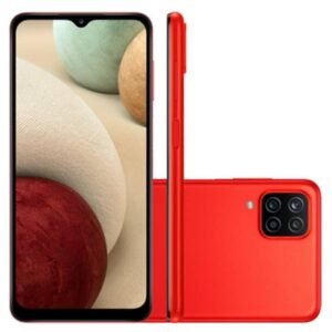 Smartphone Samsung Galaxy A12 Vermelho 64 Gb 6.5" 4 Gb Ram Câm. Quádr