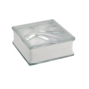 Tijolo De Vidro Wave Transparente 19X8Cm 6 Peças Liege